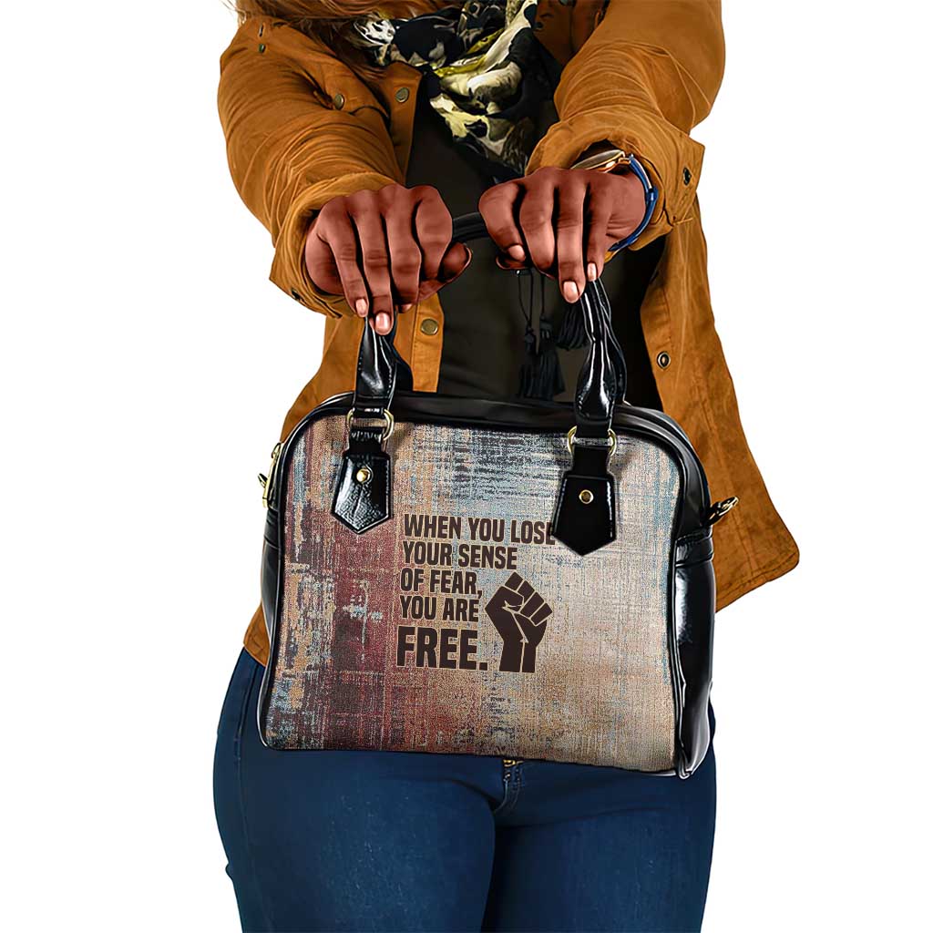 John Lewis Shoulder Handbag with Freedom Quote Graphic Civil Rights and Legacy Tribute - African Pride