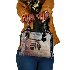 John Lewis Shoulder Handbag with Freedom Quote Graphic Civil Rights and Legacy Tribute - African Pride