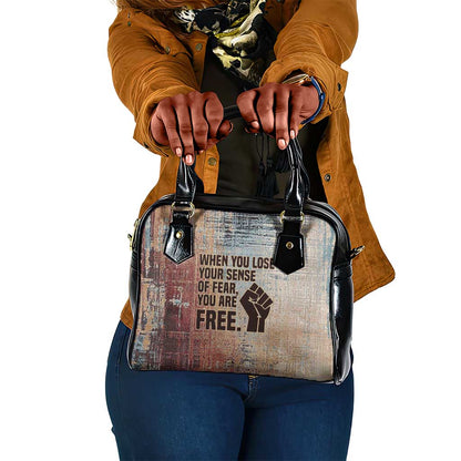 John Lewis Shoulder Handbag with Freedom Quote Graphic Civil Rights and Legacy Tribute - African Pride