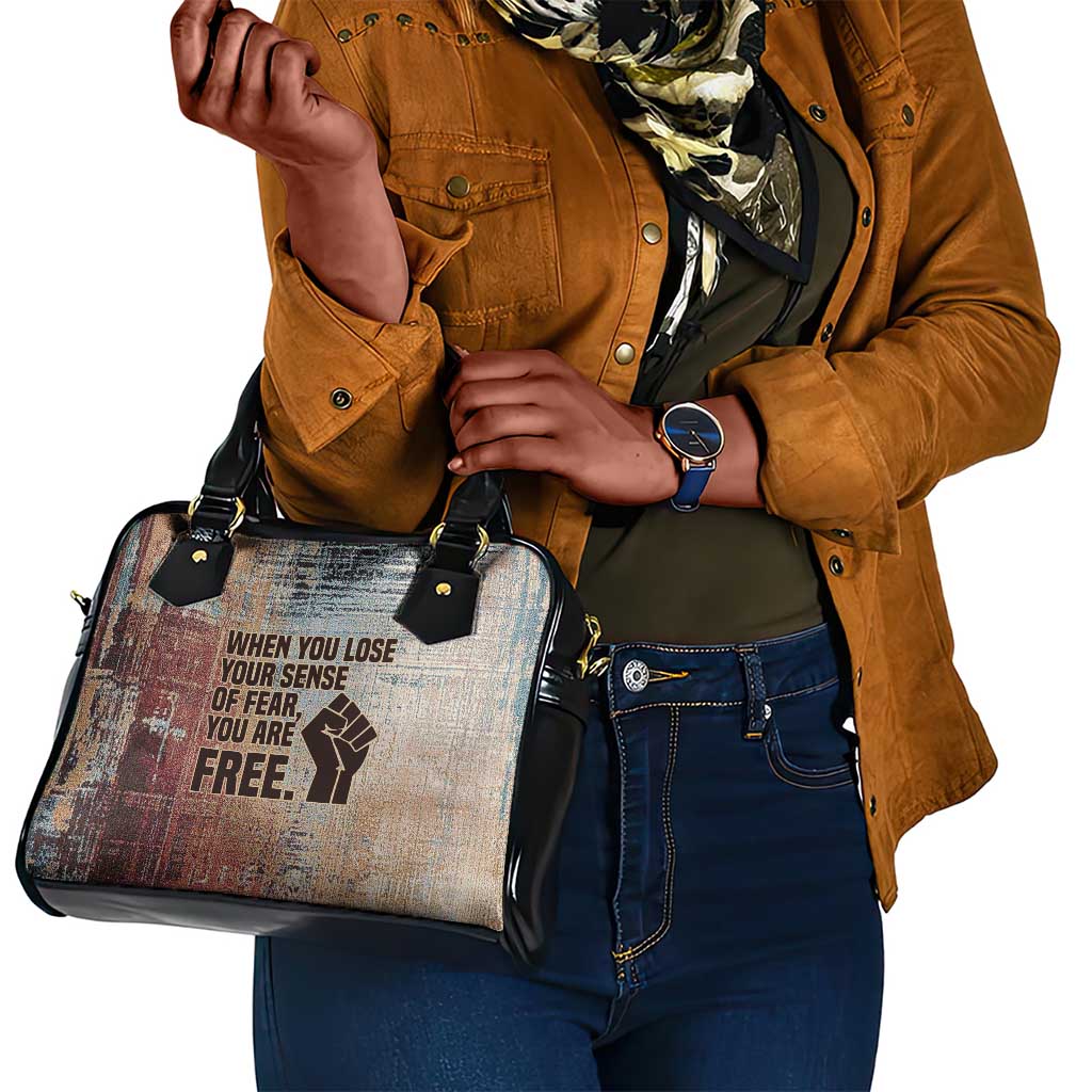 John Lewis Shoulder Handbag with Freedom Quote Graphic Civil Rights and Legacy Tribute - African Pride