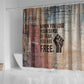 John Lewis Shower Curtain with Freedom Quote Graphic Civil Rights and Legacy Tribute - African Pride