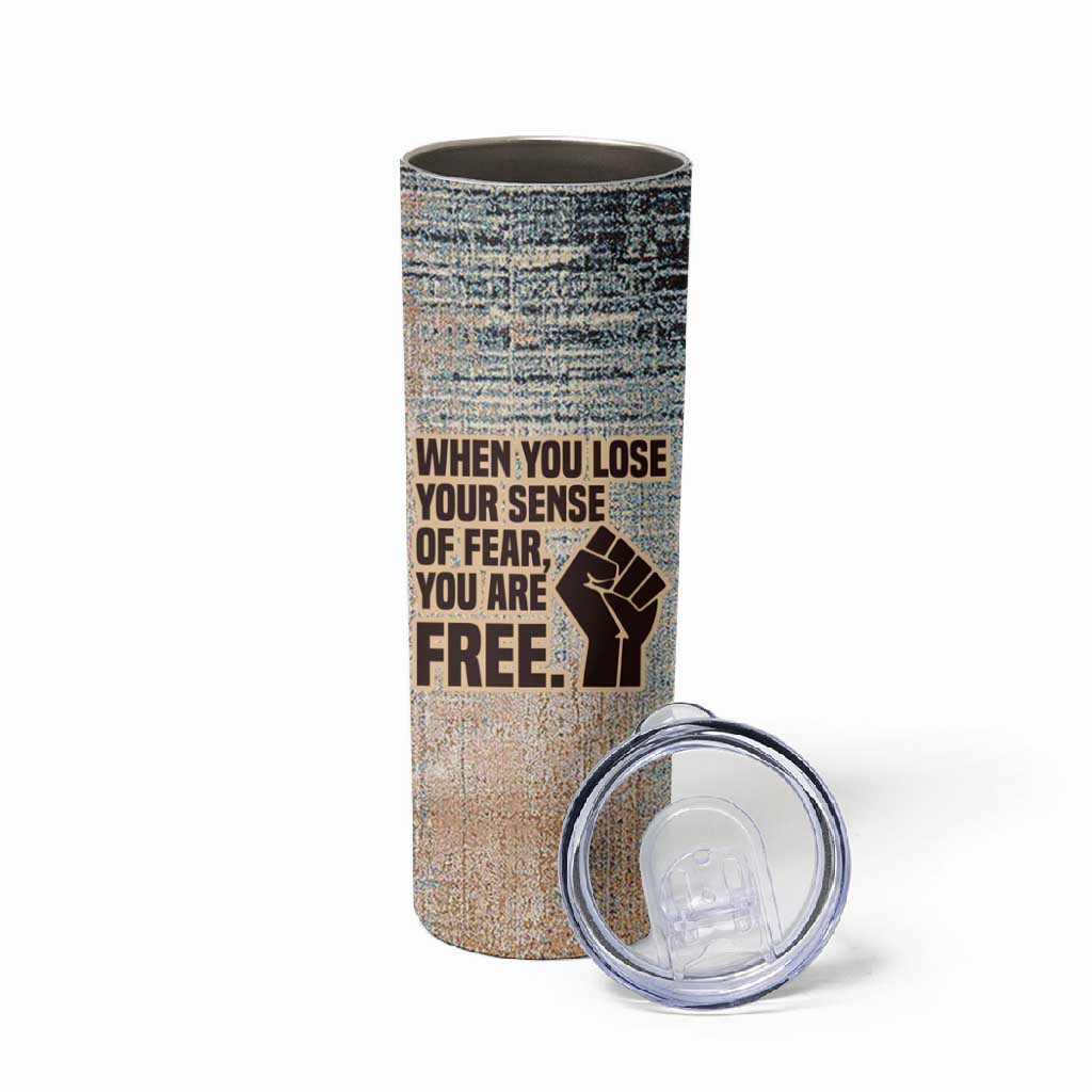John Lewis Skinny Tumbler with Freedom Quote Graphic Civil Rights and Legacy Tribute - African Pride