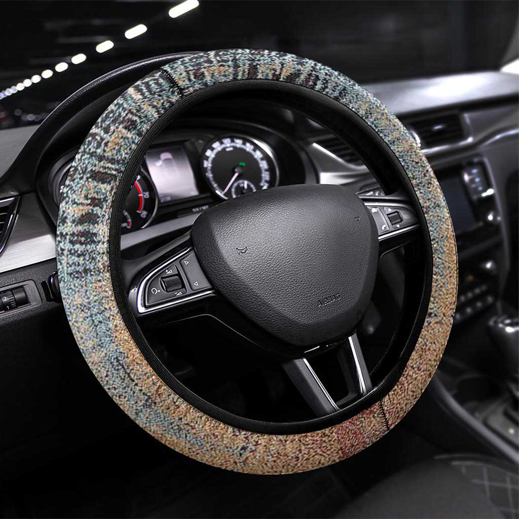 John Lewis Steering Wheel Cover with Freedom Quote Graphic Civil Rights and Legacy Tribute - African Pride