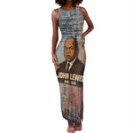 John Lewis Tank Maxi Dress with Freedom Quote Graphic Civil Rights and Legacy Tribute - African Pride