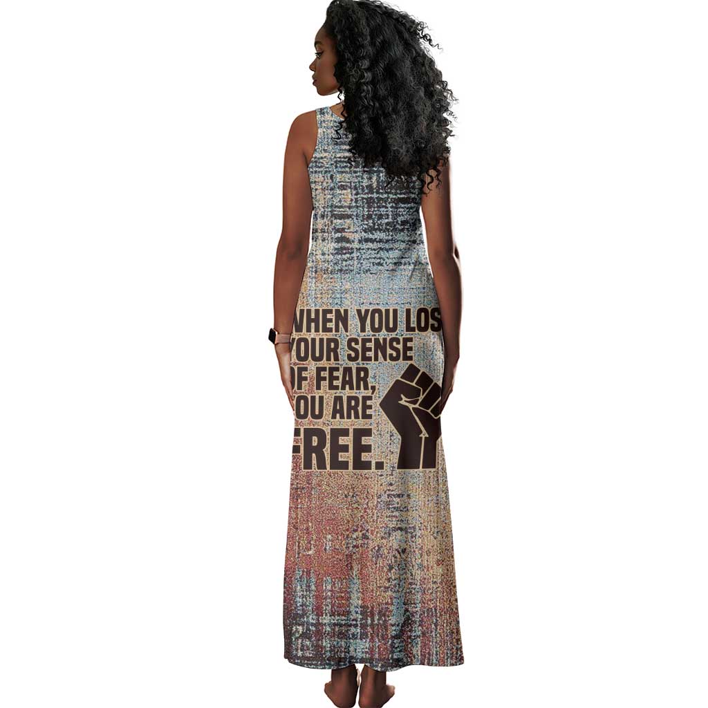 John Lewis Tank Maxi Dress with Freedom Quote Graphic Civil Rights and Legacy Tribute - African Pride