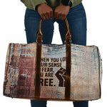John Lewis Travel Bag with Freedom Quote Graphic Civil Rights and Legacy Tribute - African Pride