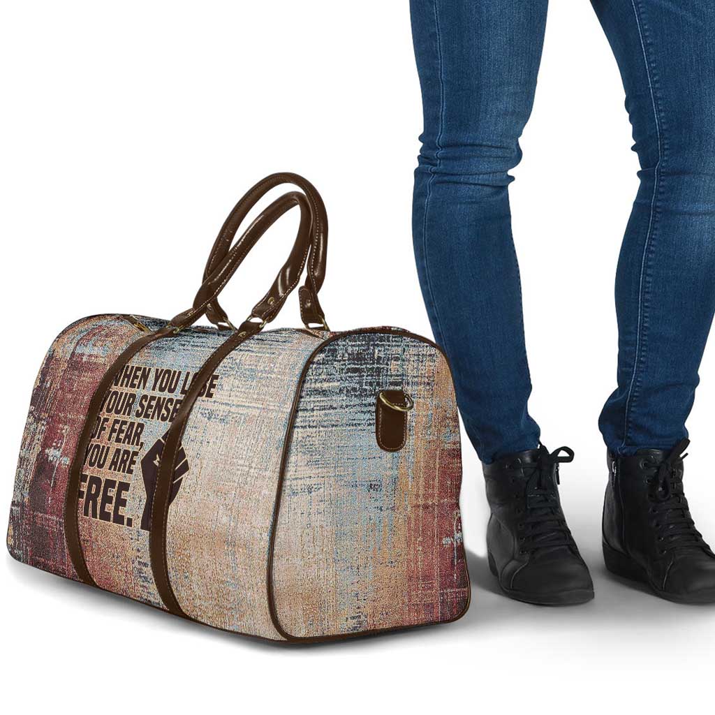 John Lewis Travel Bag with Freedom Quote Graphic Civil Rights and Legacy Tribute - African Pride