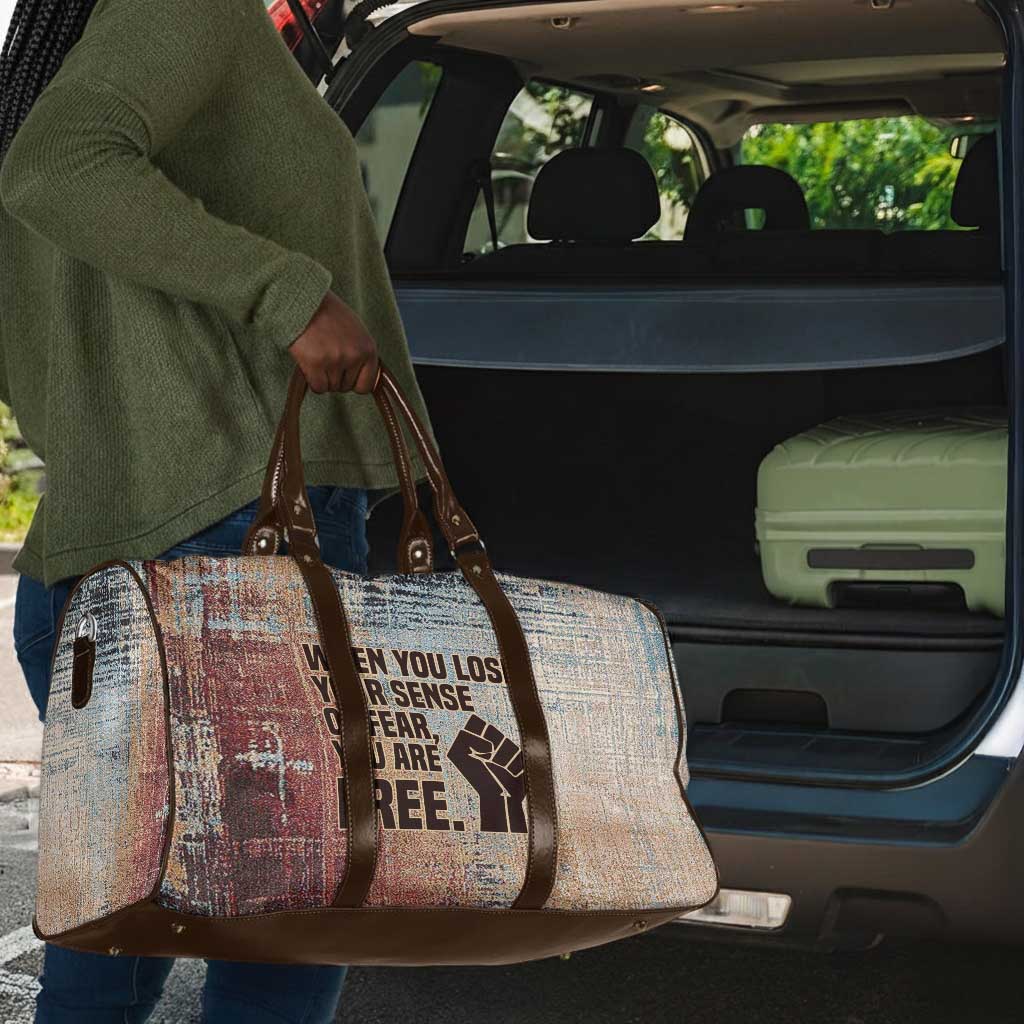 John Lewis Travel Bag with Freedom Quote Graphic Civil Rights and Legacy Tribute - African Pride