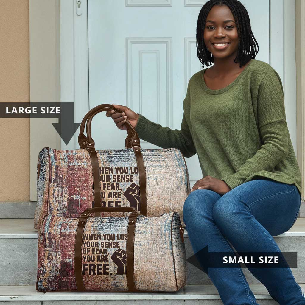 John Lewis Travel Bag with Freedom Quote Graphic Civil Rights and Legacy Tribute - African Pride