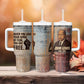 John Lewis Tumbler With Handle with Freedom Quote Graphic Civil Rights and Legacy Tribute - African Pride
