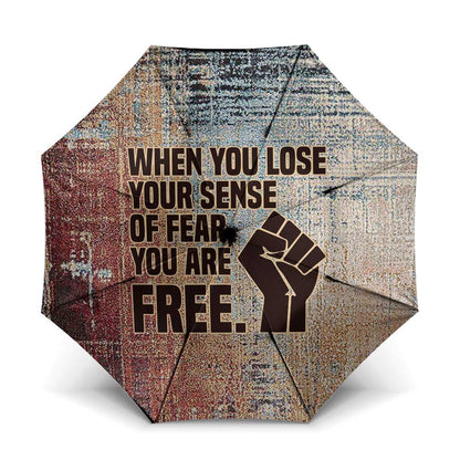 John Lewis Umbrella with Freedom Quote Graphic Civil Rights and Legacy Tribute - African Pride