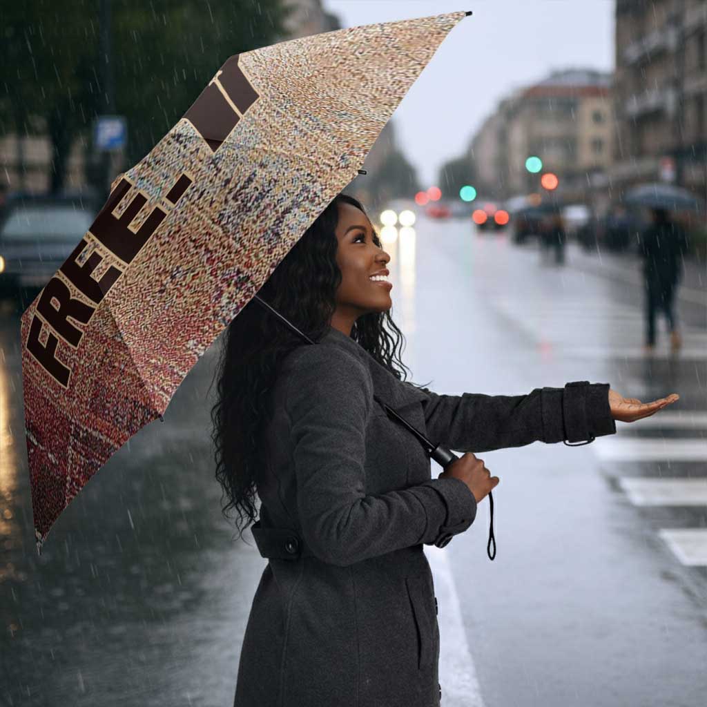 John Lewis Umbrella with Freedom Quote Graphic Civil Rights and Legacy Tribute - African Pride