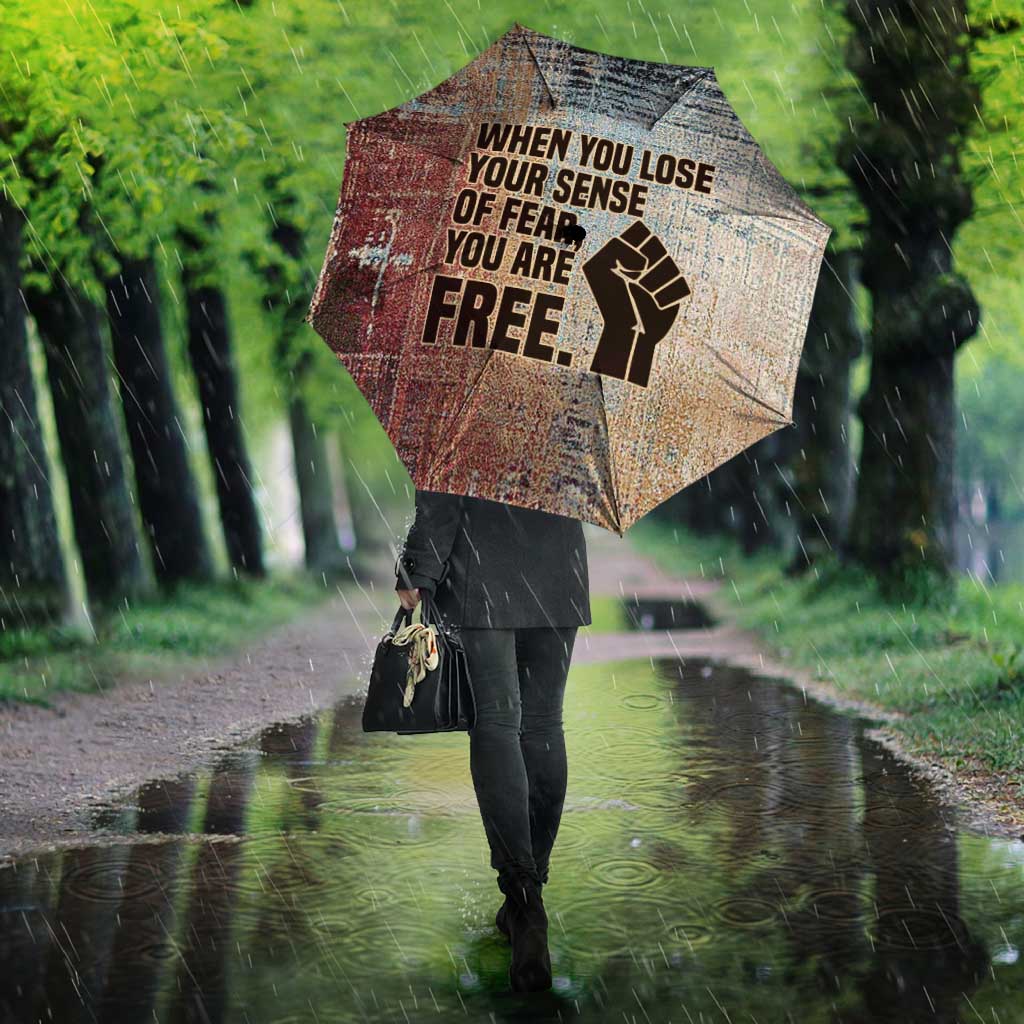 John Lewis Umbrella with Freedom Quote Graphic Civil Rights and Legacy Tribute - African Pride