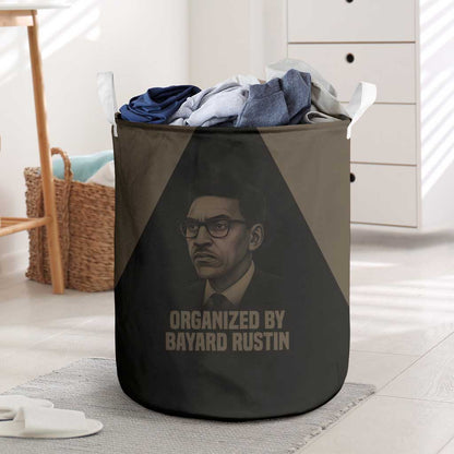 Bayard Rustin Laundry Basket with March on Washington Design Civil Rights Organizer Tribute - African Pride