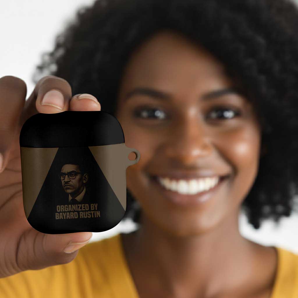 Bayard Rustin AirPods Case with March on Washington Design Civil Rights Organizer Tribute - African Pride