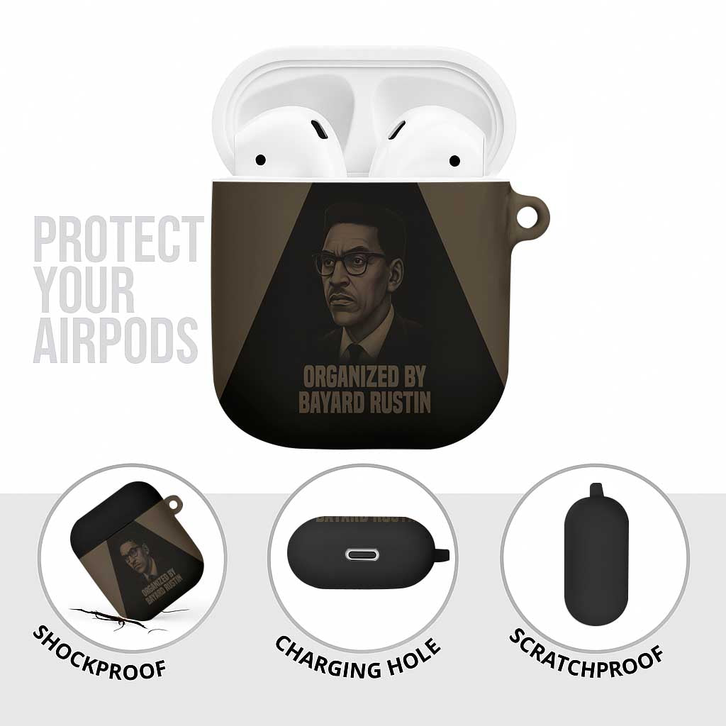 Bayard Rustin AirPods Case with March on Washington Design Civil Rights Organizer Tribute - African Pride