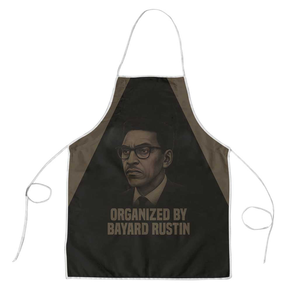 Bayard Rustin Apron with March on Washington Design Civil Rights Organizer Tribute - African Pride