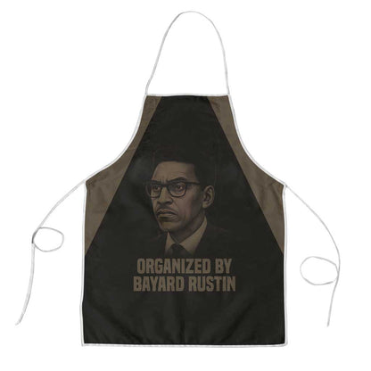 Bayard Rustin Apron with March on Washington Design Civil Rights Organizer Tribute - African Pride