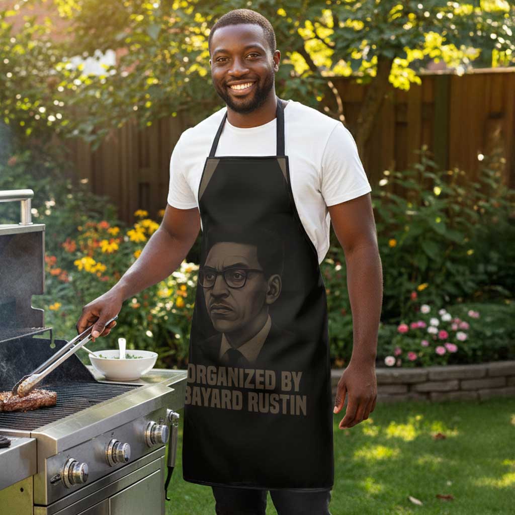 Bayard Rustin Apron with March on Washington Design Civil Rights Organizer Tribute - African Pride