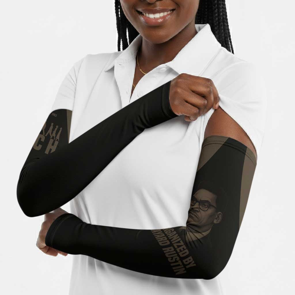 Bayard Rustin Arm Sleeves with March on Washington Design Civil Rights Organizer Tribute - African Pride