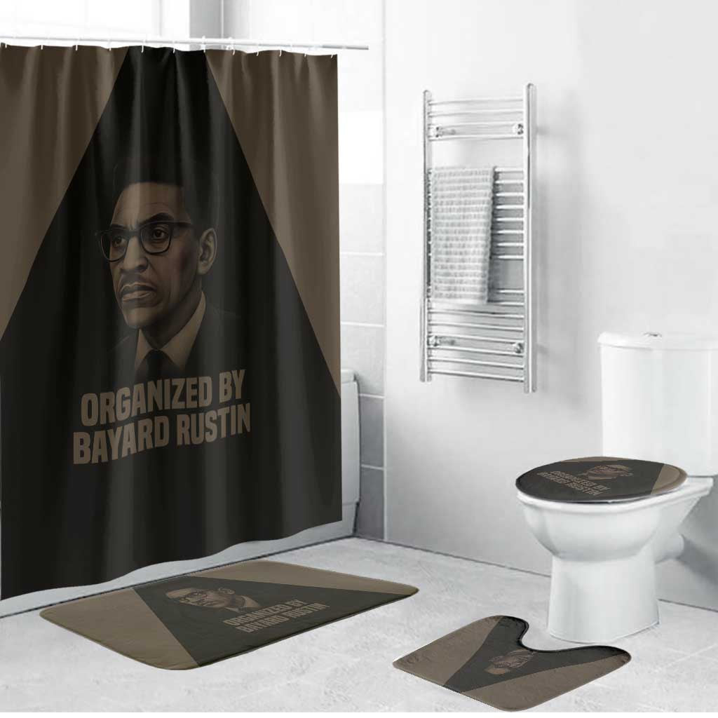 Bayard Rustin Bathroom Set with March on Washington Design Civil Rights Organizer Tribute - African Pride