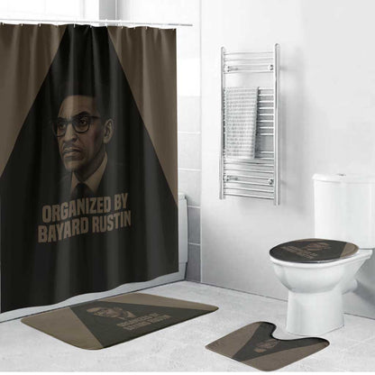 Bayard Rustin Bathroom Set with March on Washington Design Civil Rights Organizer Tribute - African Pride