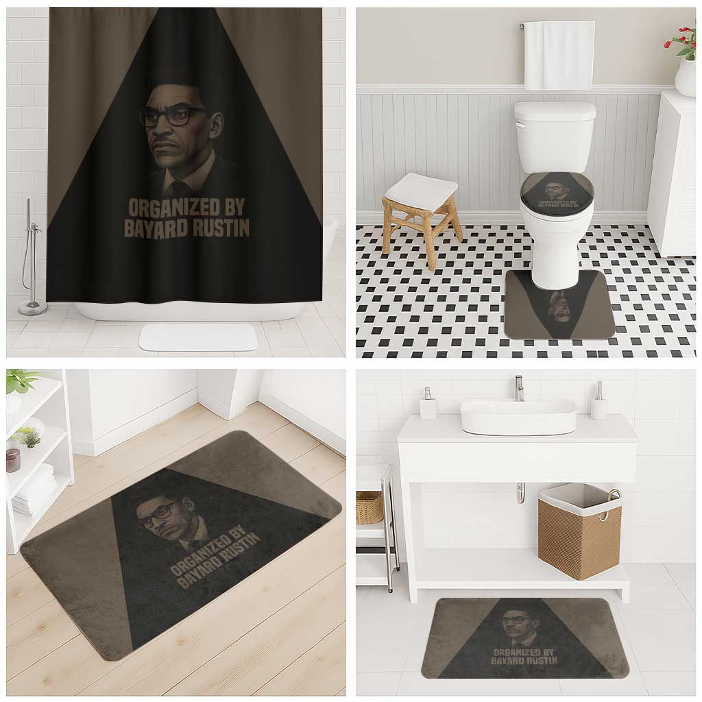 Bayard Rustin Bathroom Set with March on Washington Design Civil Rights Organizer Tribute - African Pride