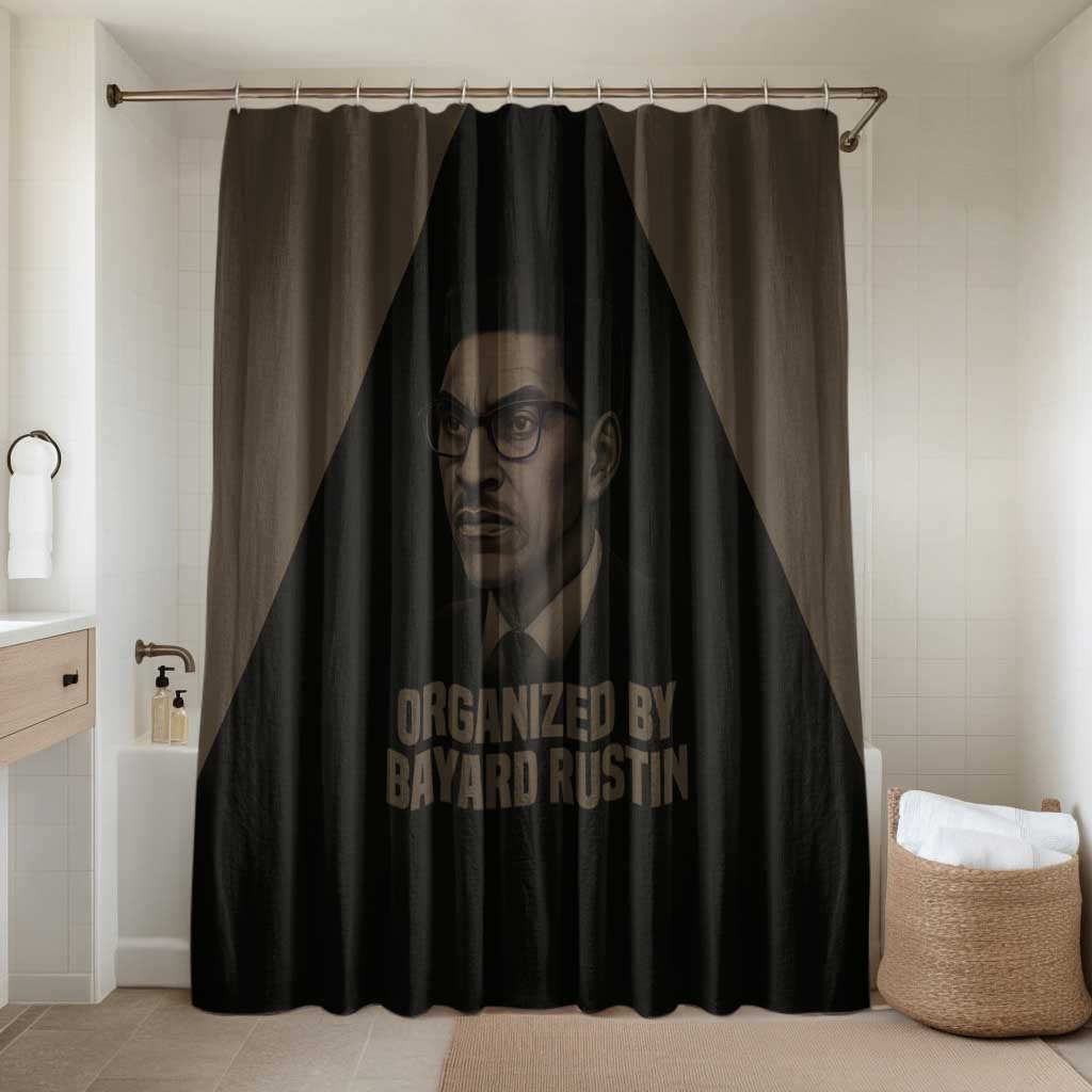 Bayard Rustin Bathroom Set with March on Washington Design Civil Rights Organizer Tribute - African Pride