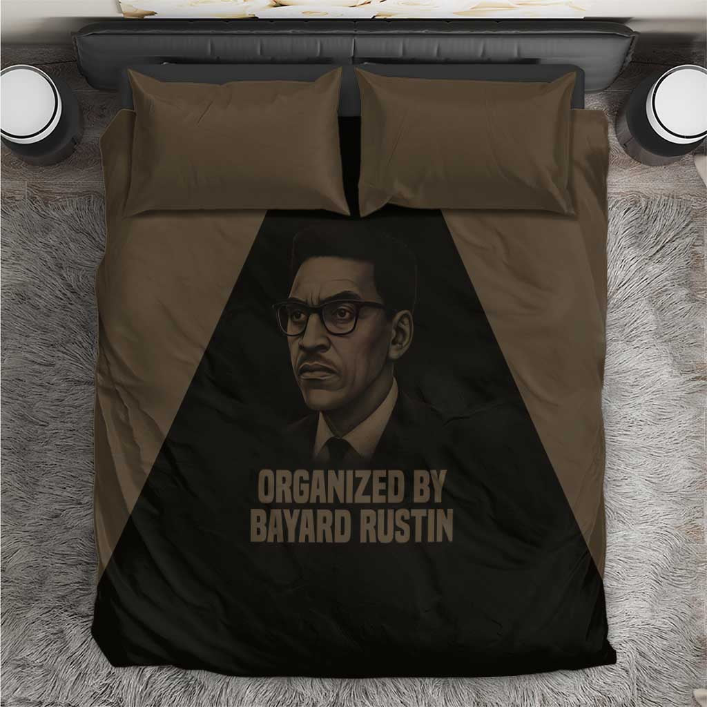 Bayard Rustin Bedding Set with March on Washington Design Civil Rights Organizer Tribute - African Pride