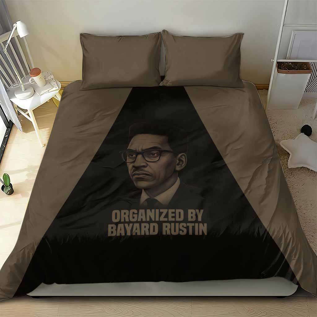Bayard Rustin Bedding Set with March on Washington Design Civil Rights Organizer Tribute - African Pride