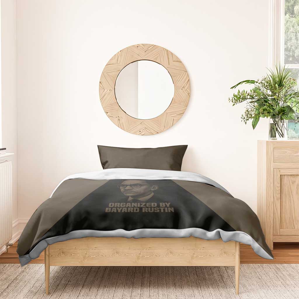 Bayard Rustin Bedding Set with March on Washington Design Civil Rights Organizer Tribute - African Pride