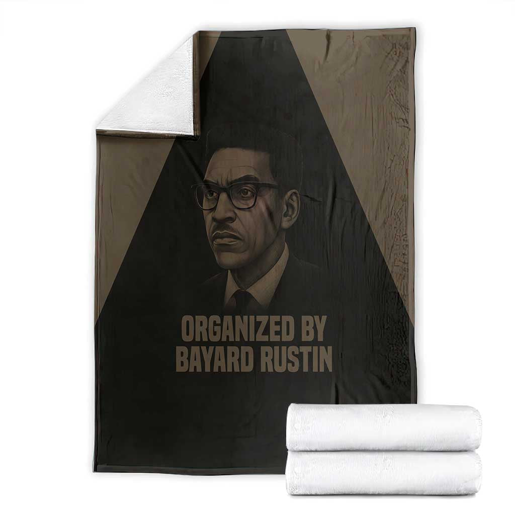 Bayard Rustin Blanket with March on Washington Design Civil Rights Organizer Tribute - African Pride