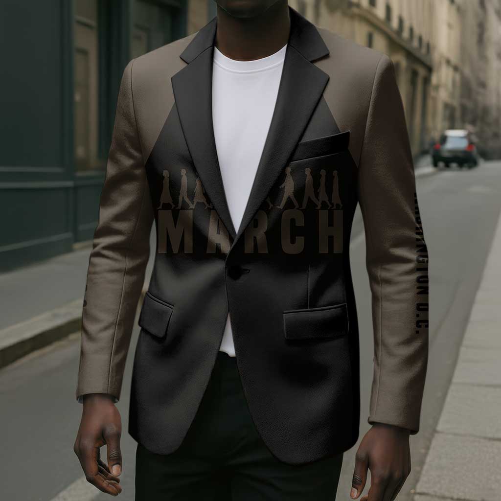 Bayard Rustin Blazer with March on Washington Design Civil Rights Organizer Tribute - African Pride