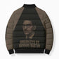 Bayard Rustin Bomber Puffer Jacket with March on Washington Design Civil Rights Organizer Tribute - African Pride