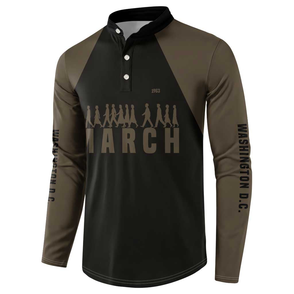 Bayard Rustin Button Sweatshirt with March on Washington Design Civil Rights Organizer Tribute