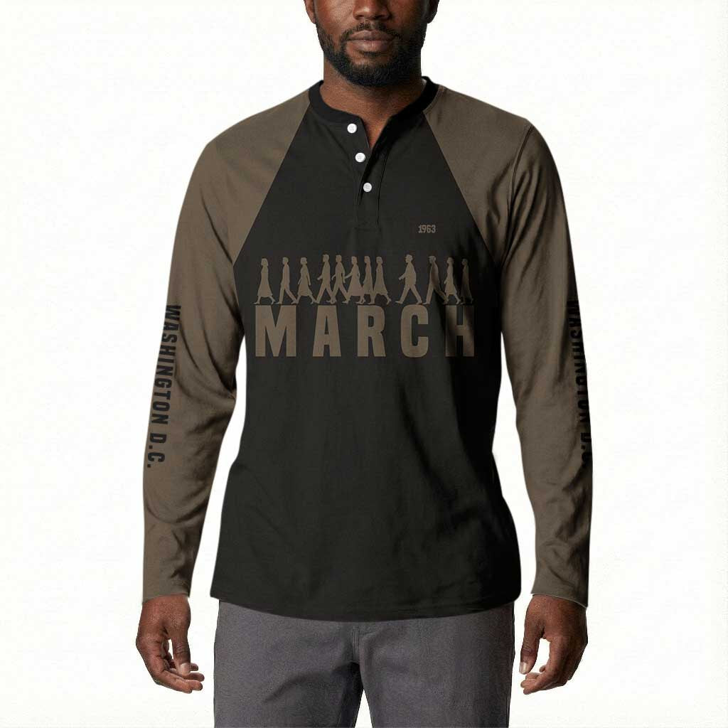 Bayard Rustin Button Sweatshirt with March on Washington Design Civil Rights Organizer Tribute