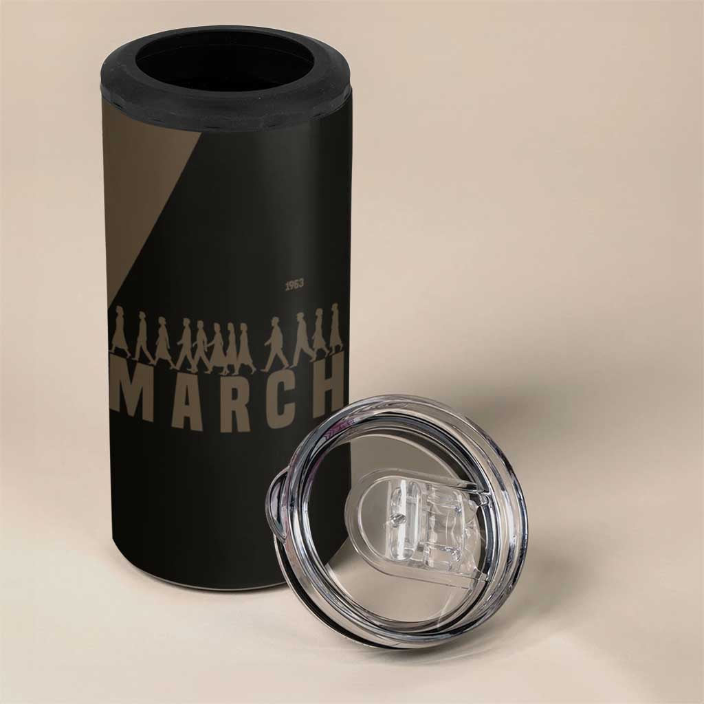 Bayard Rustin 4 in 1 Can Cooler Tumbler with March on Washington Design Civil Rights Organizer Tribute - African Pride