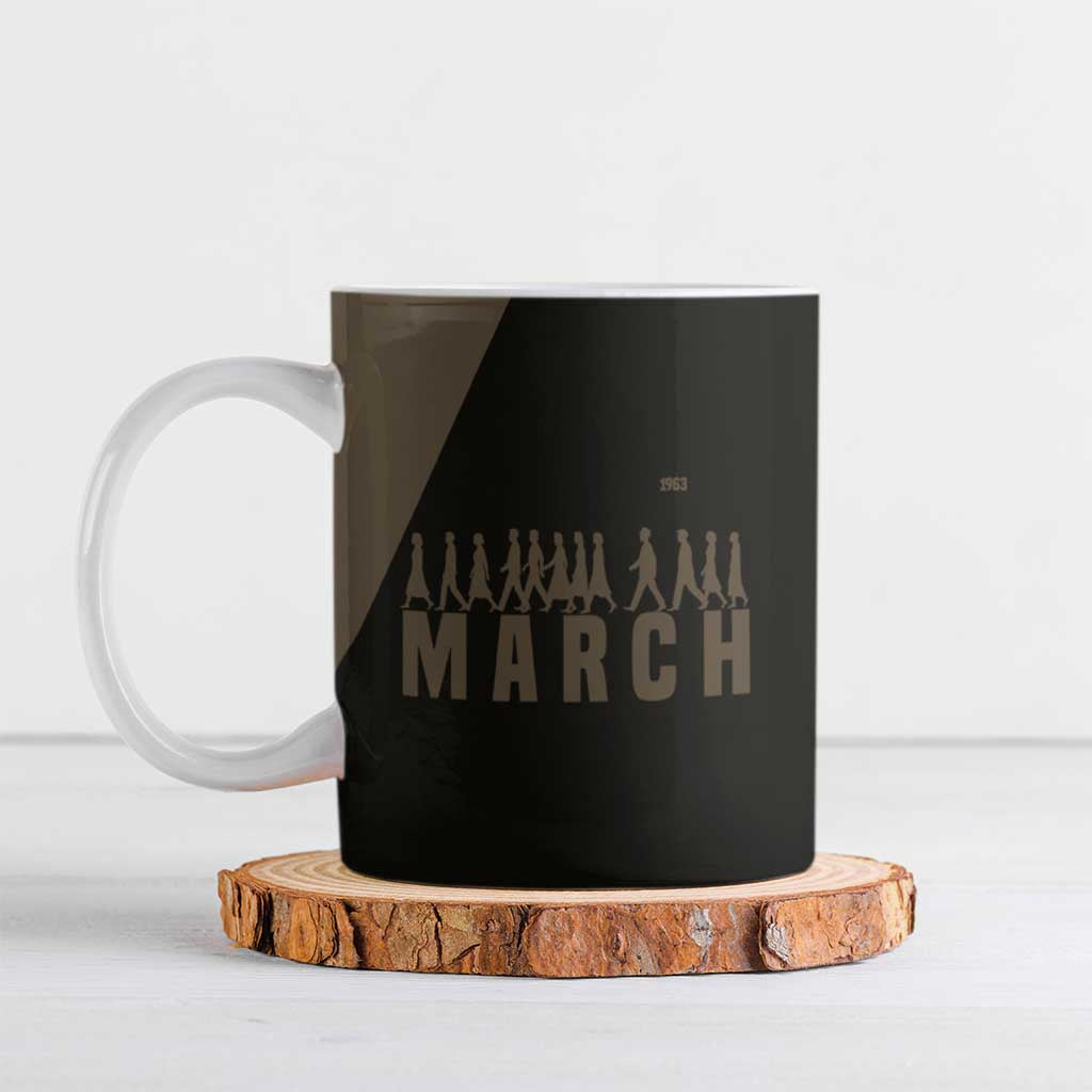Bayard Rustin Ceramic Mug with March on Washington Design Civil Rights Organizer Tribute - African Pride