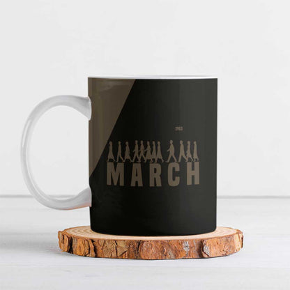 Bayard Rustin Ceramic Mug with March on Washington Design Civil Rights Organizer Tribute - African Pride