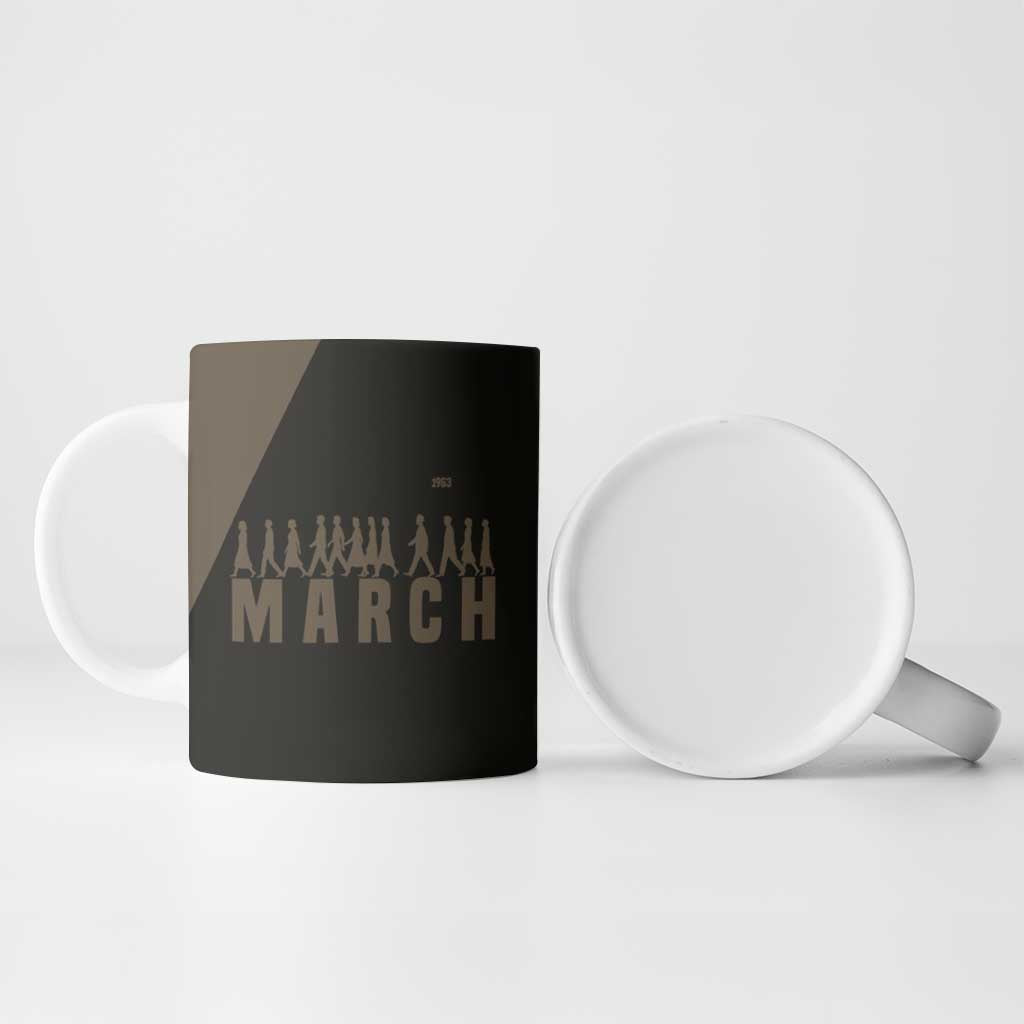 Bayard Rustin Ceramic Mug with March on Washington Design Civil Rights Organizer Tribute - African Pride