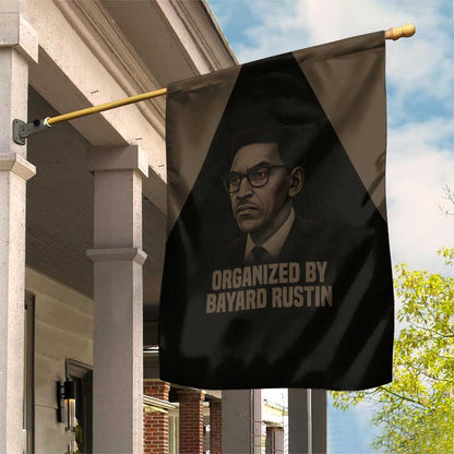 Bayard Rustin Garden Flag with March on Washington Design Civil Rights Organizer Tribute - African Pride
