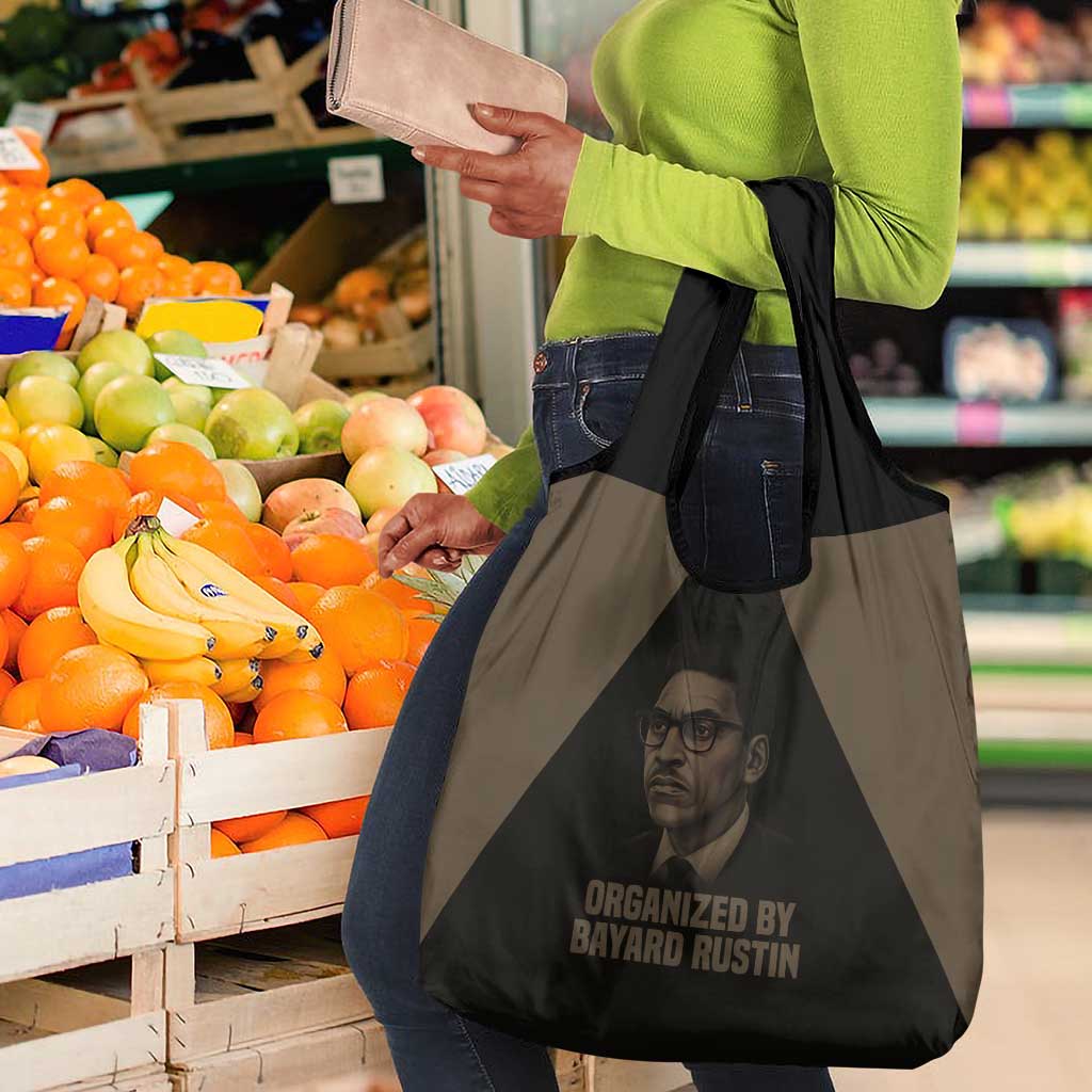 Bayard Rustin Grocery Bag with March on Washington Design Civil Rights Organizer Tribute - African Pride