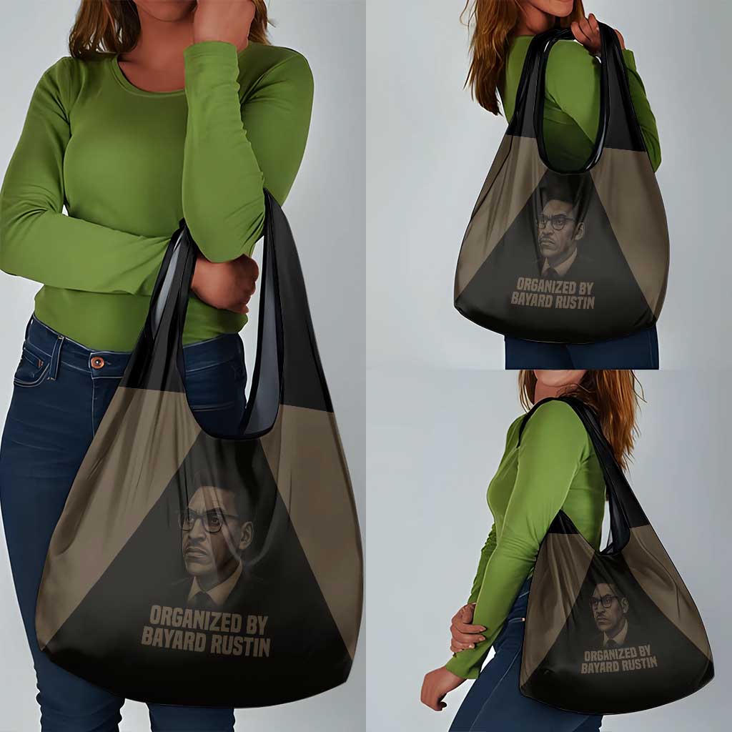 Bayard Rustin Grocery Bag with March on Washington Design Civil Rights Organizer Tribute - African Pride