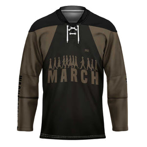 Bayard Rustin Hockey Jersey with March on Washington Design Civil Rights Organizer Tribute - African Pride