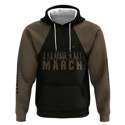 Bayard Rustin Hoodie with March on Washington Design Civil Rights Organizer Tribute - African Pride