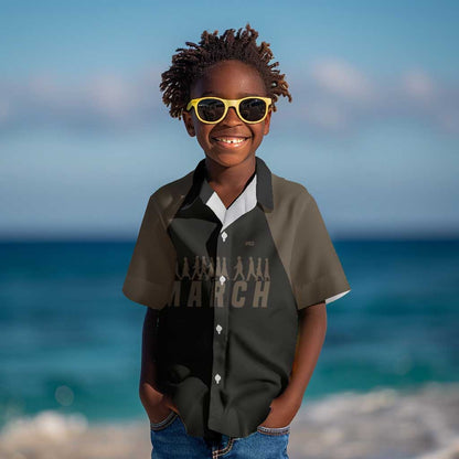 Bayard Rustin Kid Hawaiian Shirt with March on Washington Design Civil Rights Organizer Tribute - African Pride