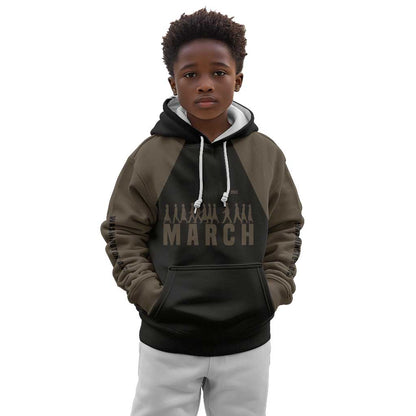 Bayard Rustin Kid Hoodie with March on Washington Design Civil Rights Organizer Tribute - African Pride