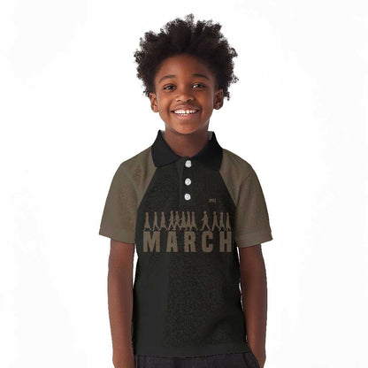 Bayard Rustin Kid Polo Shirt with March on Washington Design Civil Rights Organizer Tribute - African Pride