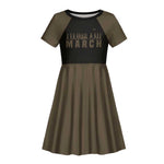 Bayard Rustin Kid Short Sleeve Dress with March on Washington Design Civil Rights Organizer Tribute - African Pride