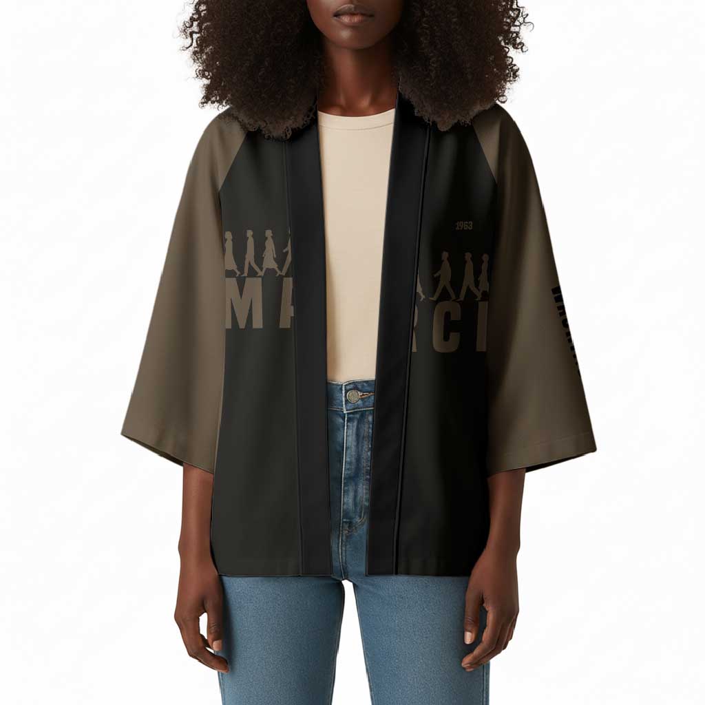 Bayard Rustin Kimono with March on Washington Design Civil Rights Organizer Tribute - African Pride